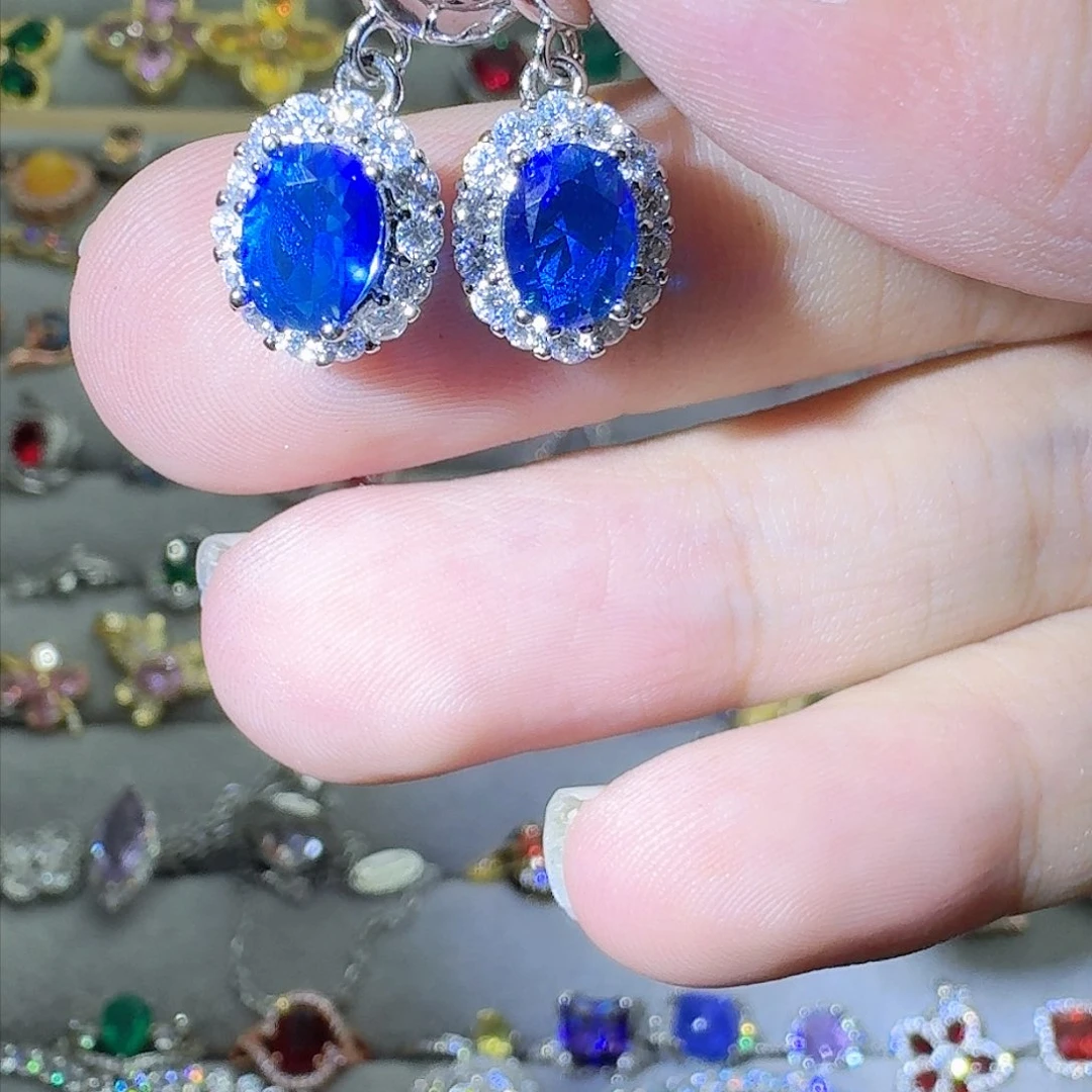 绿水晶戒指银S925镶嵌