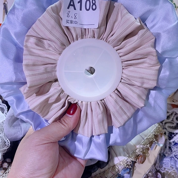 非金属布艺夹心发圈