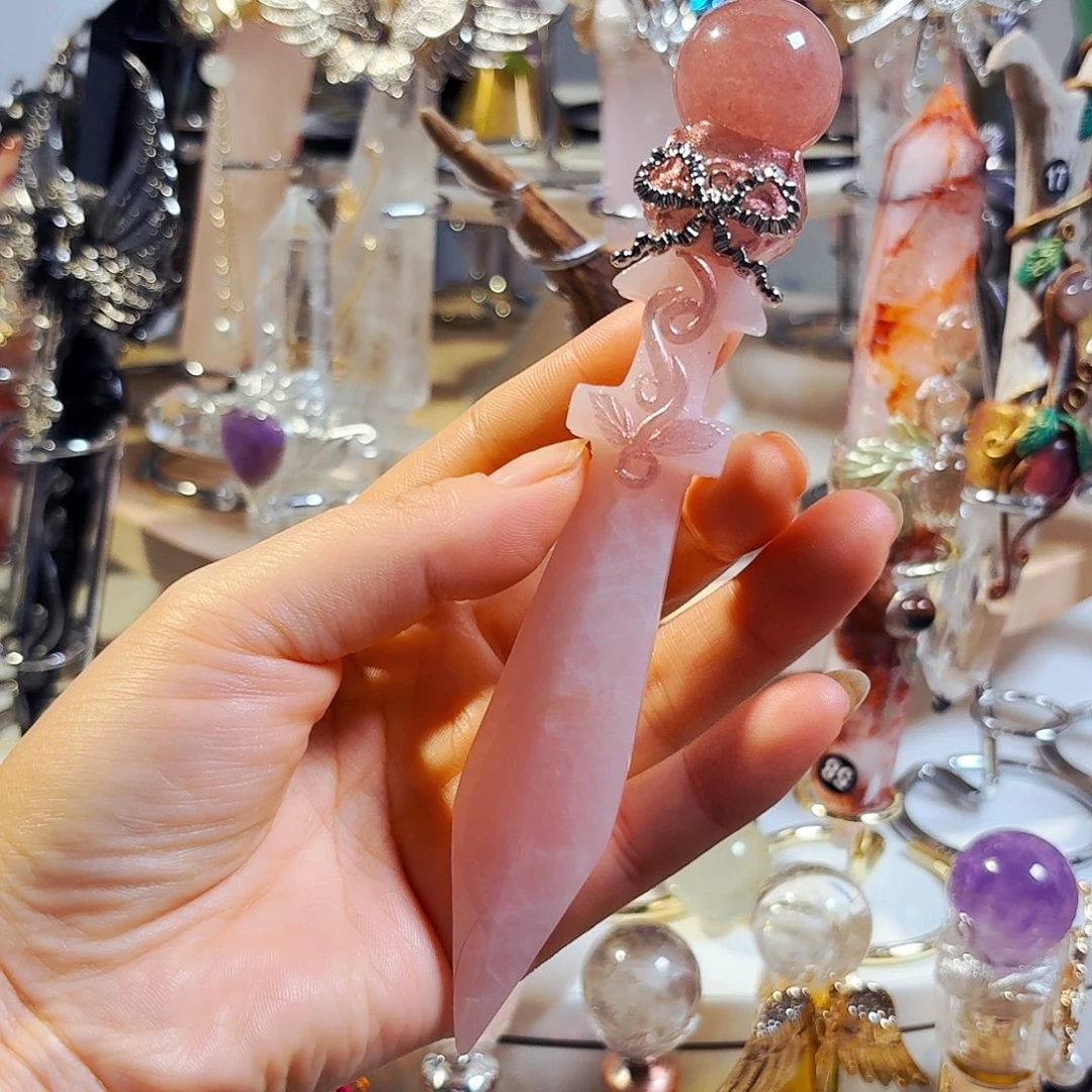 石材粉水晶匕首权杖