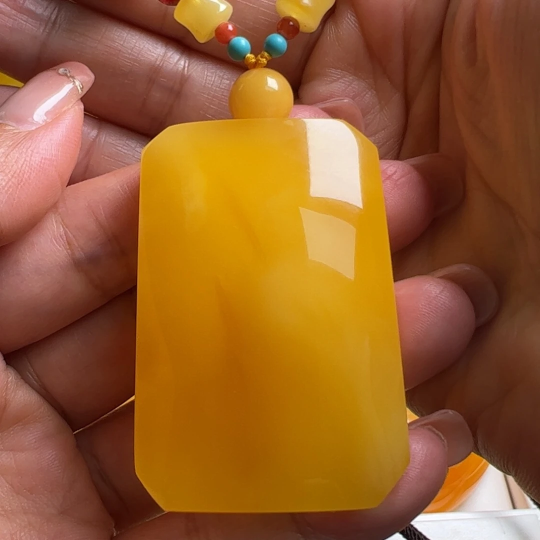 蜜蜡毛衣链未镶嵌无优化