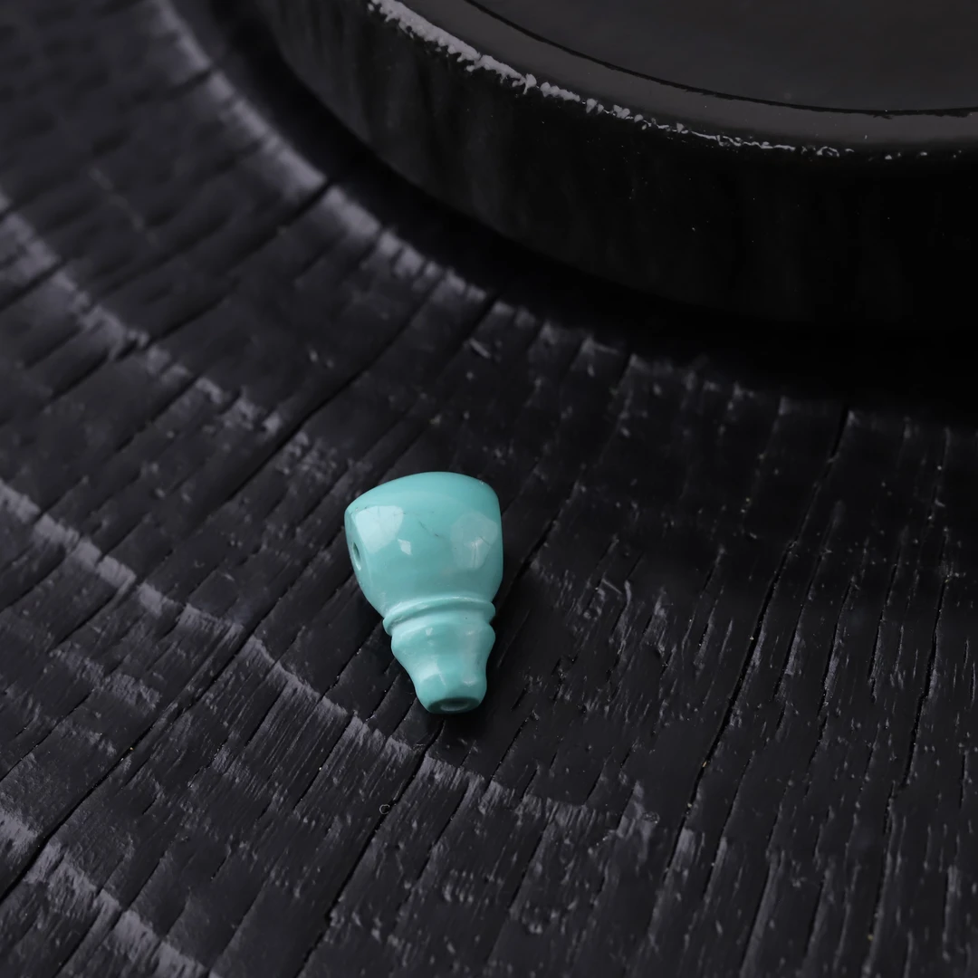 S9627  绿松三通DIY文玩配饰配件饰品