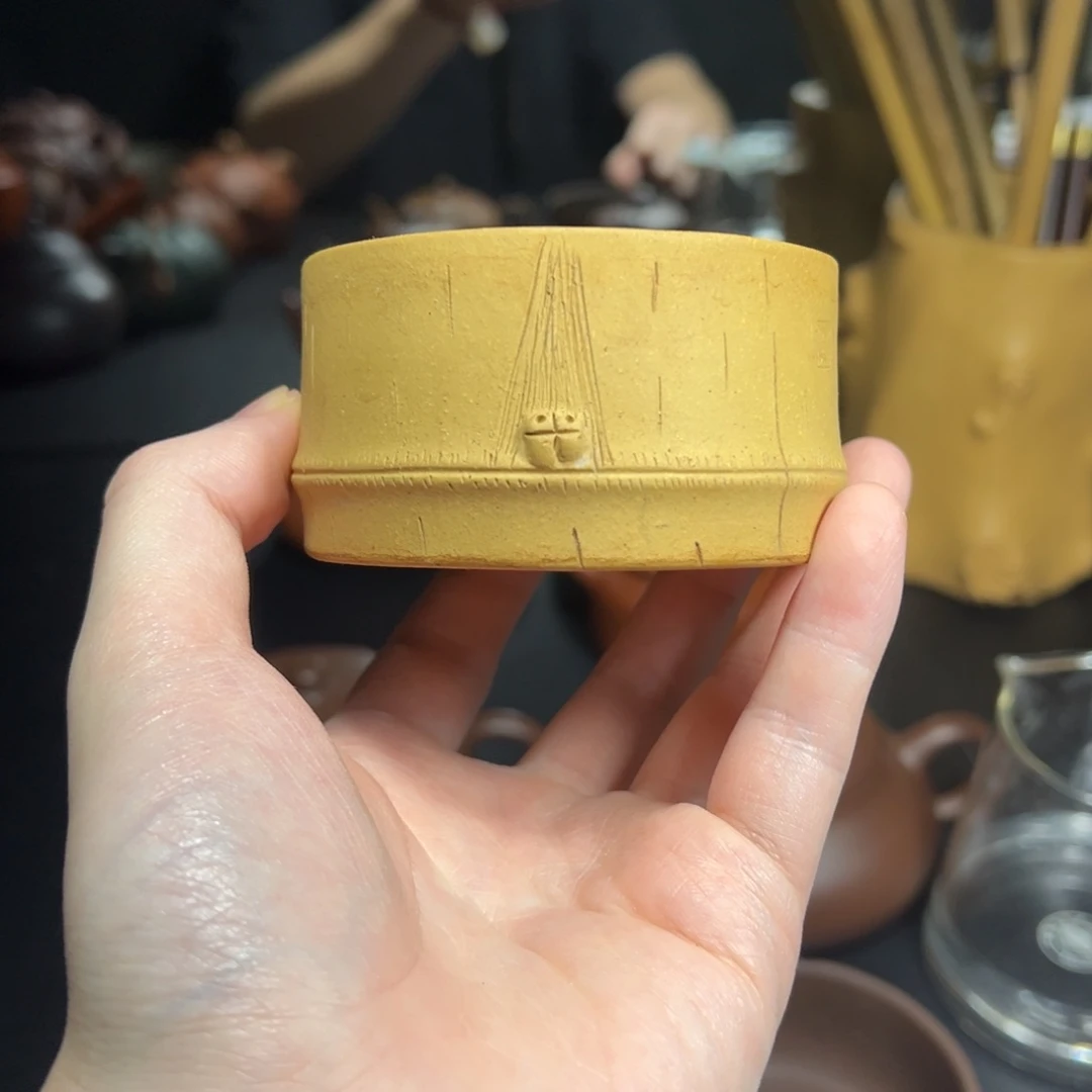 茶壶紫砂段泥 竹节杯
