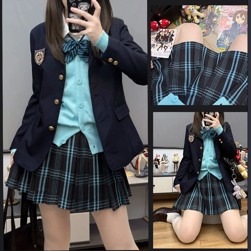 TR面料【绚音女子】洛小奈JK原创正品学院风秋冬百搭格裙半身裙短裙