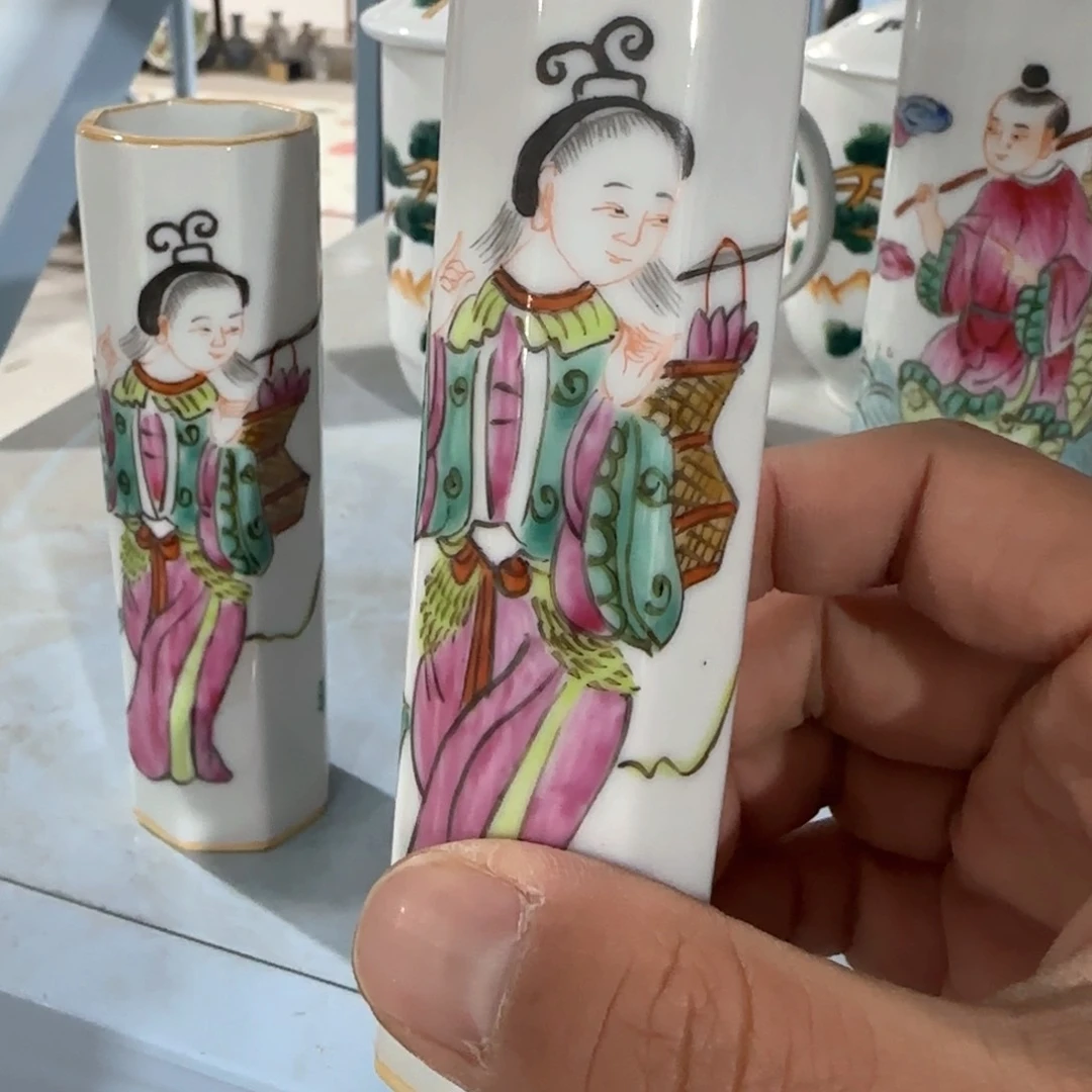 瓷片摆件手绘瓷器全部处理了吧