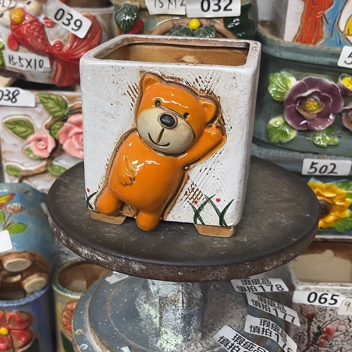 粗陶材质多肉花盆