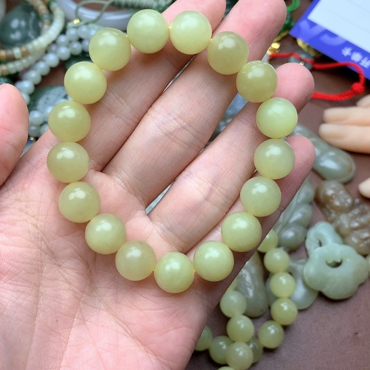 妙***哉和田玉未镶嵌手镯