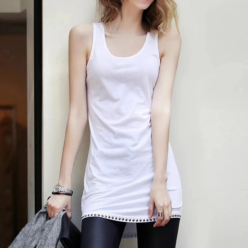 秋季气质内搭中长款工字吊带背心女士外穿宽松2025无袖打底衫