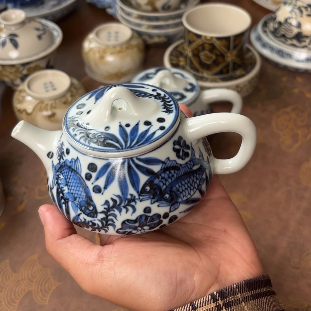摆件景德镇手绘茶器