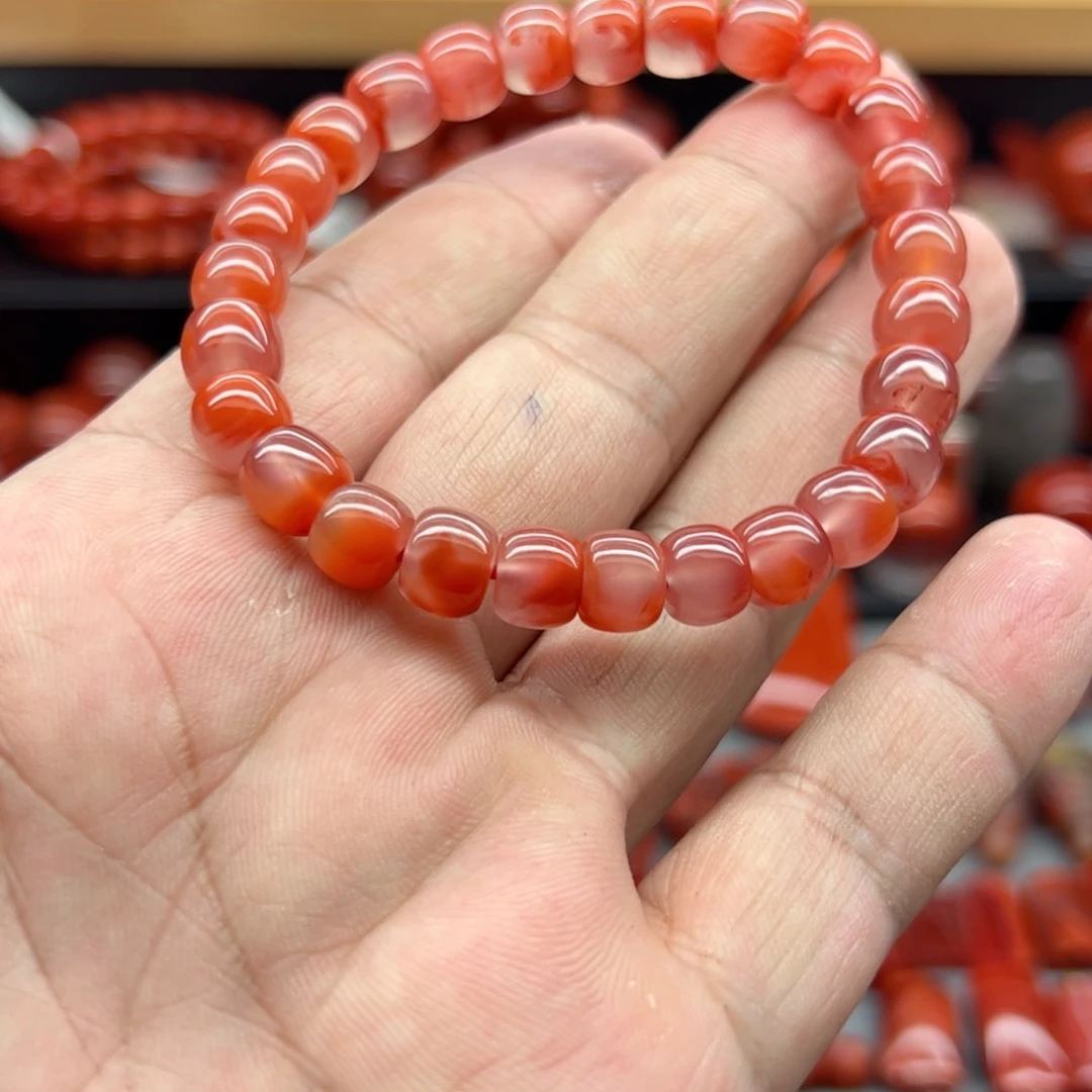 南红玛瑙手串未镶嵌小****。