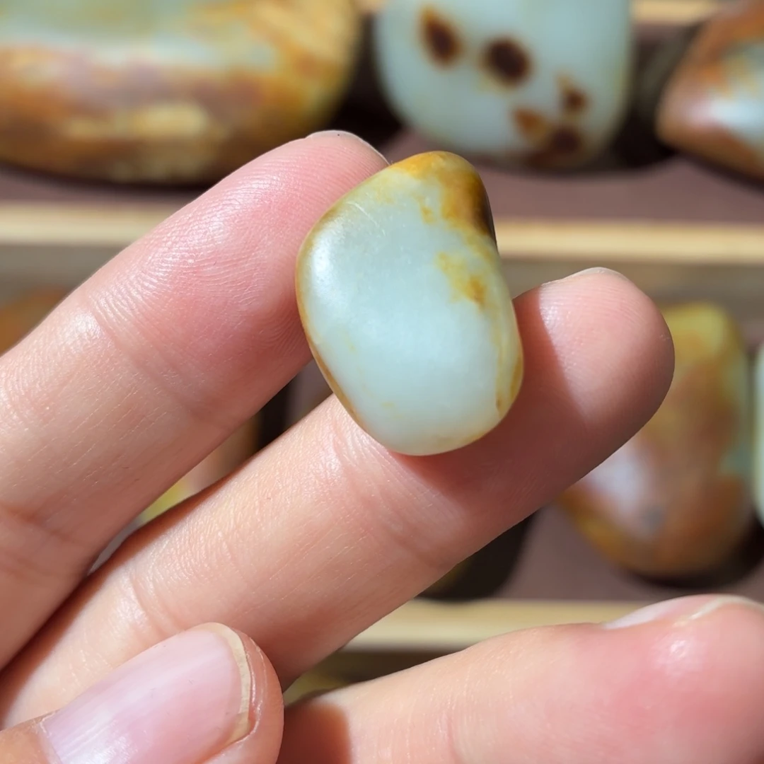 和田玉未镶嵌挂件7.5