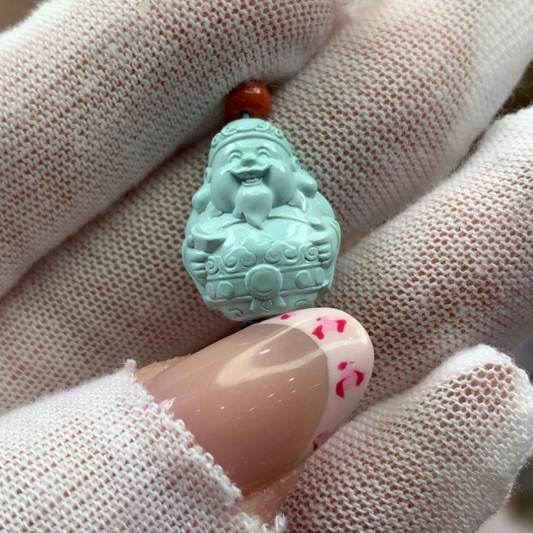 绿松石未镶嵌挂件