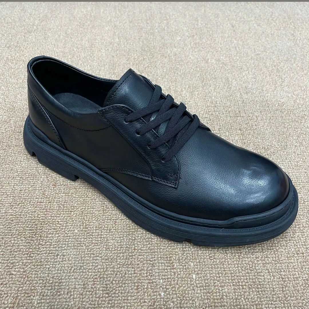 休闲缝制鞋休闲皮鞋秋季商务皮鞋男士低帮机能潮鞋