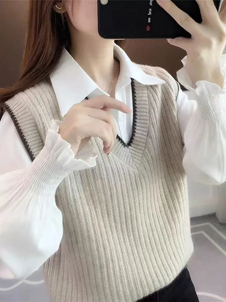 401-500真2件秋季针织衫上衣微瑕