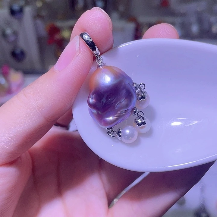 淡水珍珠合金颈饰55