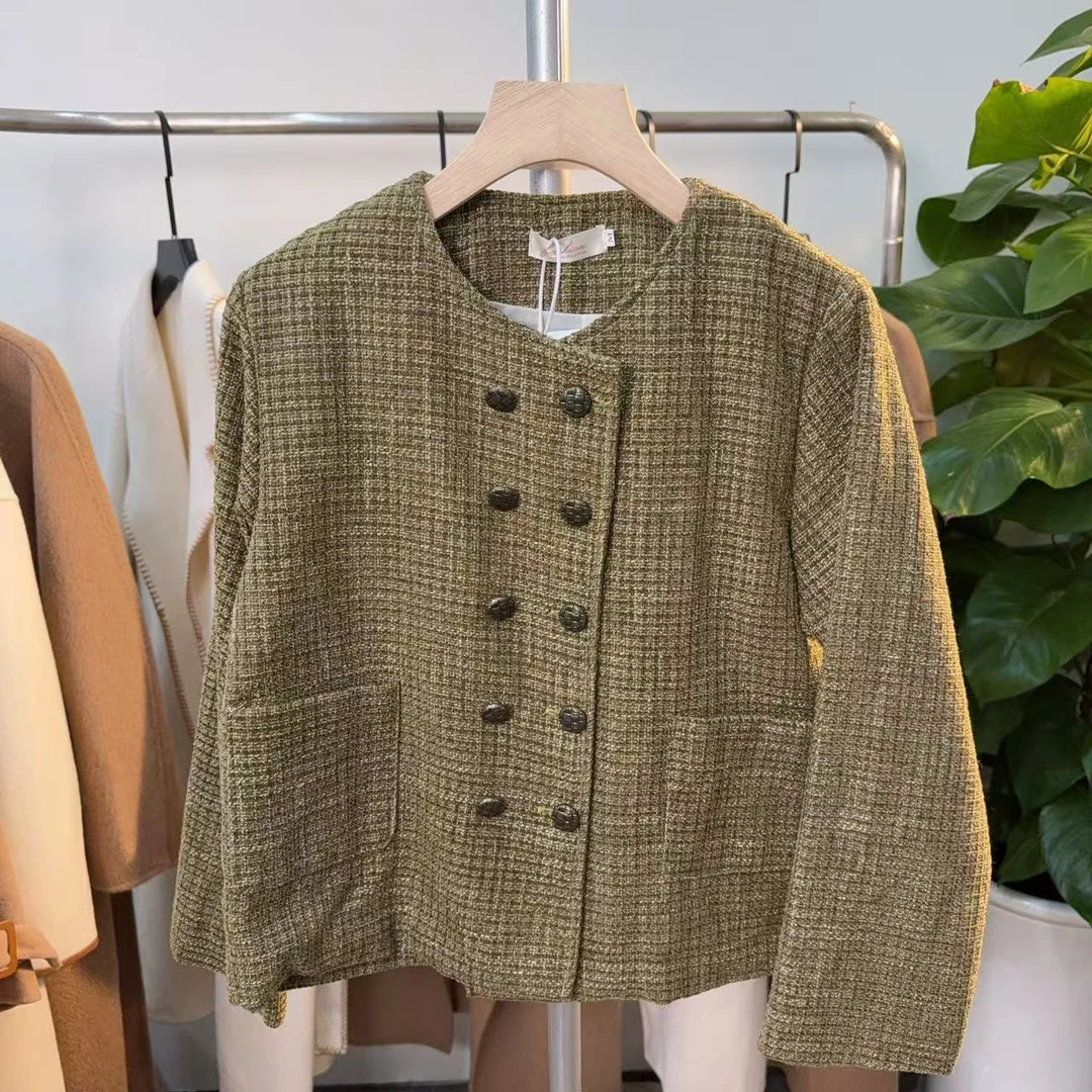 春季新款设计感小香风外套T135