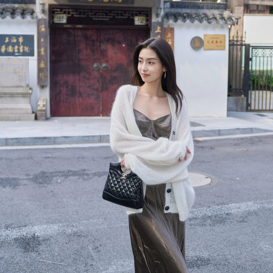 WIWH  马海毛针织开衫