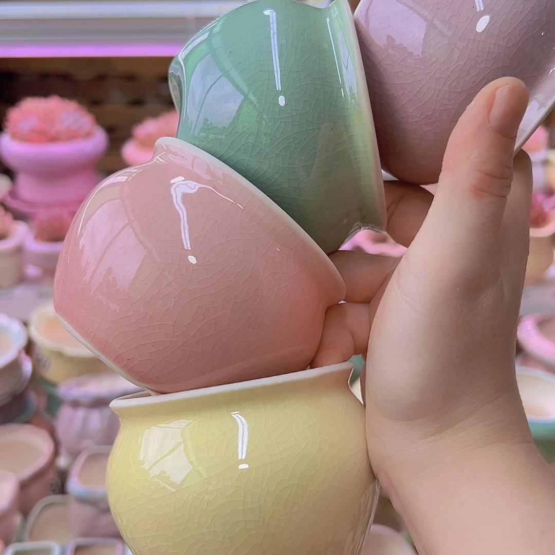 陶瓷花盆当场满12包邮