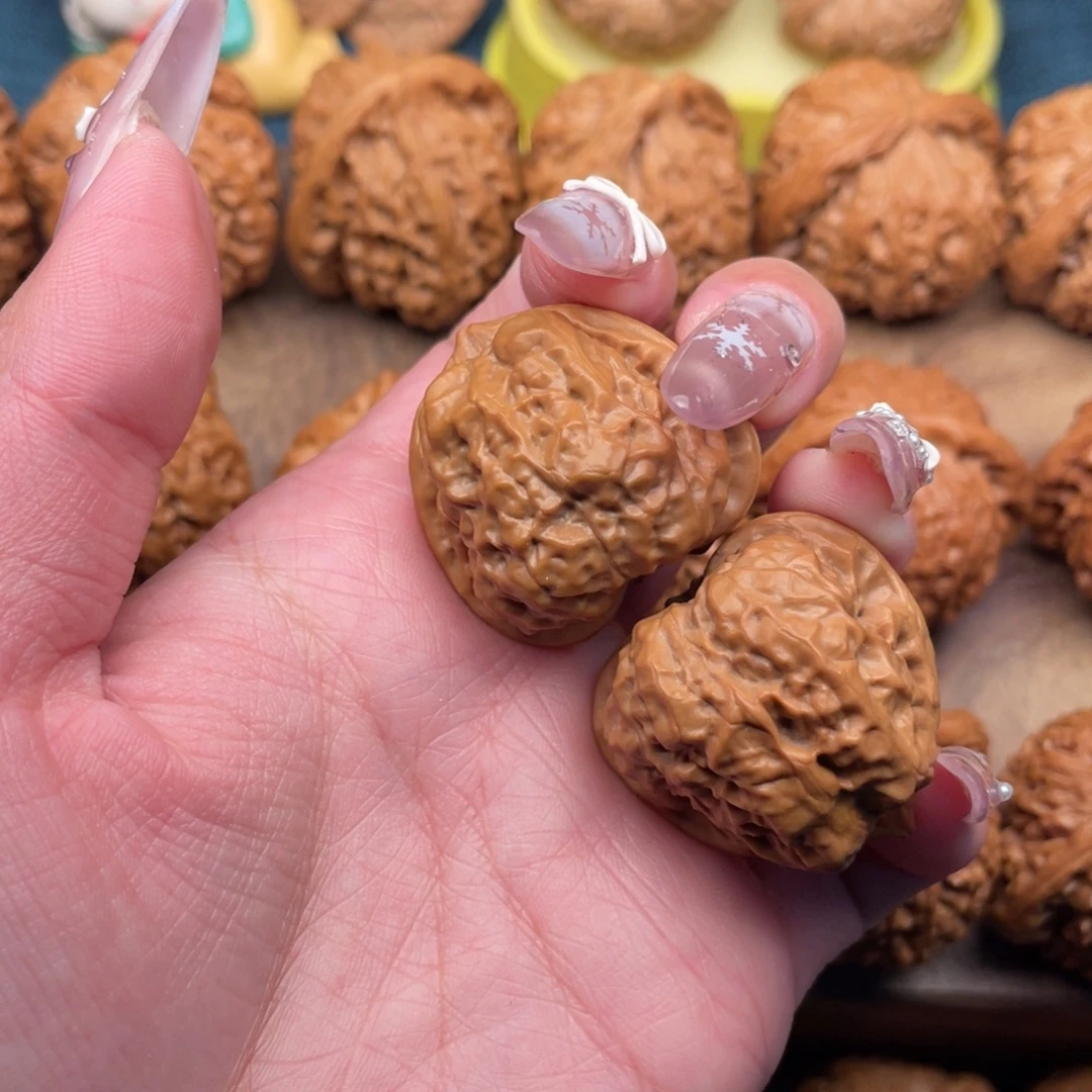 文玩核桃把件全品三角蛙33手捻