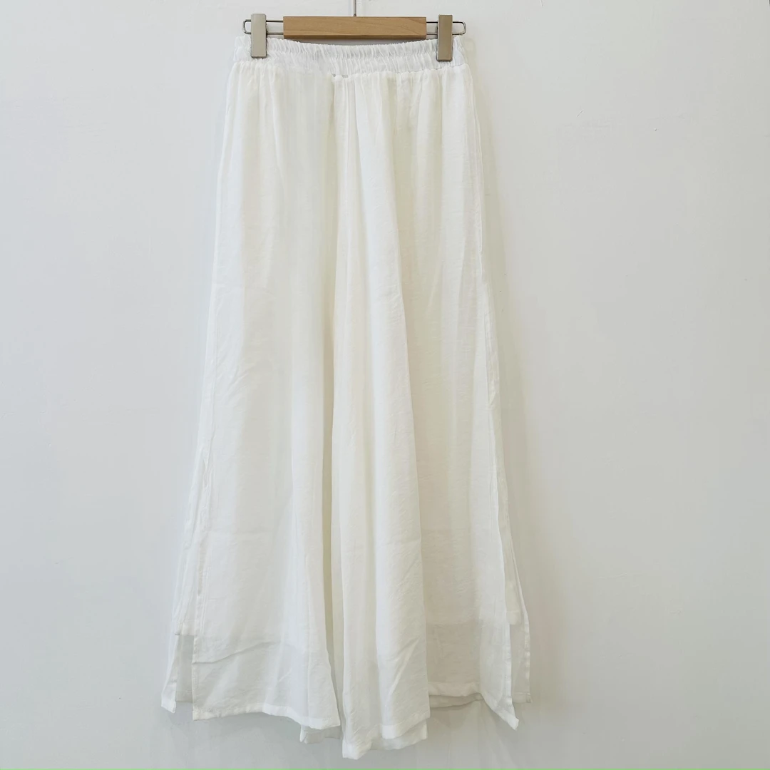 常熟新中式国风文艺百搭9分裙裤双层仙女裤781