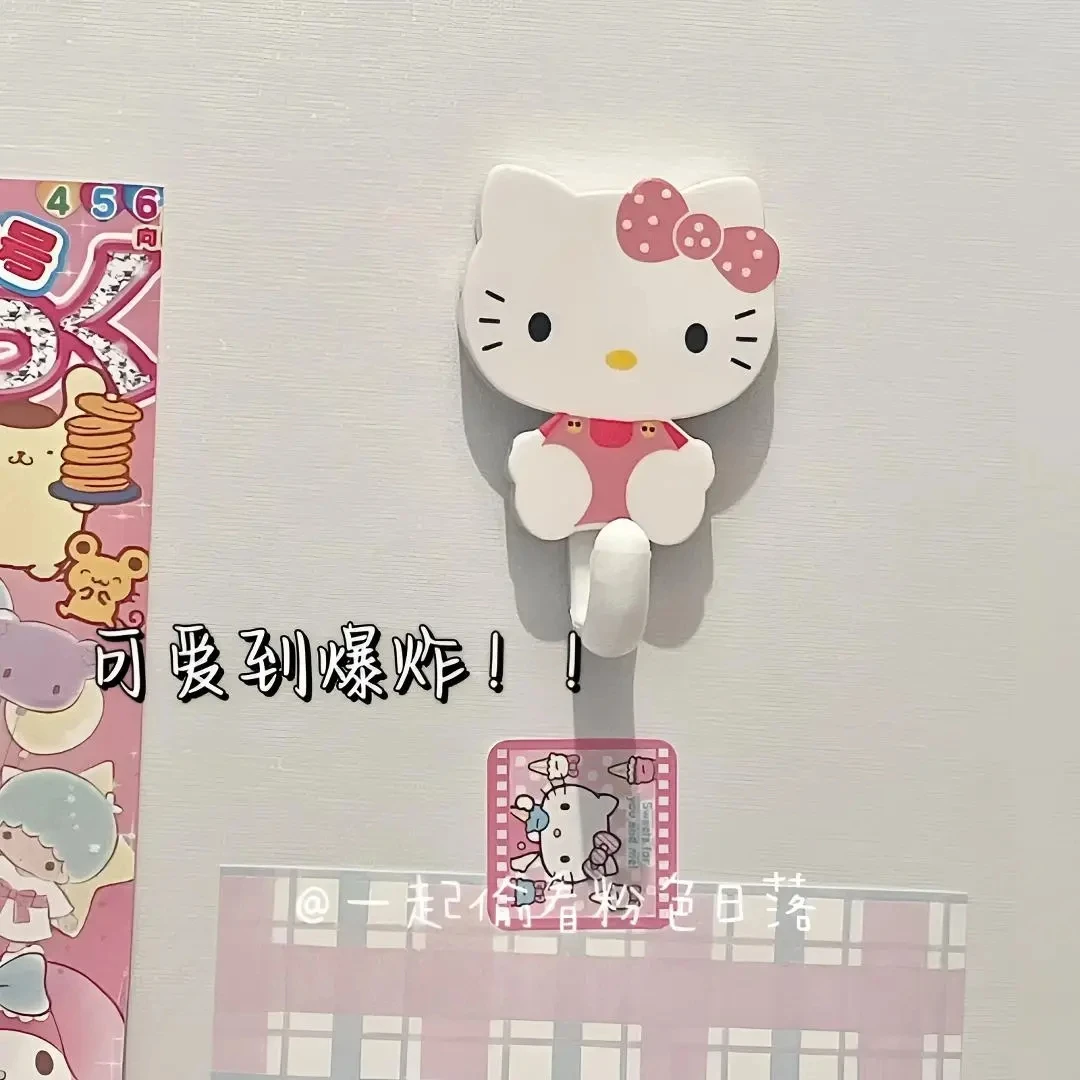 hellokitty创意挂钩可爱强力粘胶卫生间宿舍卧室卡通免打孔粘挂钩