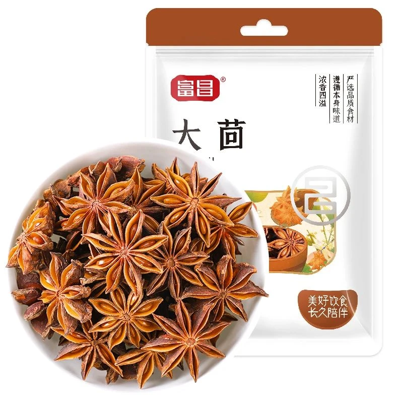 富昌大茴100g八角大料家用香料调料大全火锅料底料卤肉料包配料