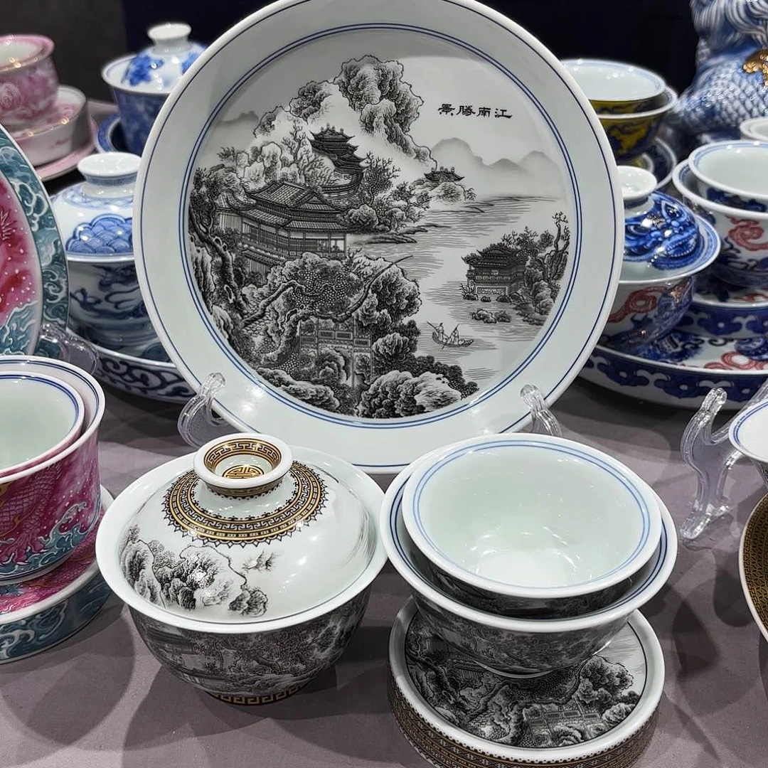瓷片景德镇瓷器艺术半手