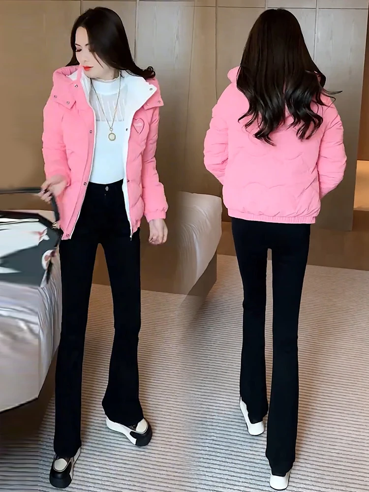 羽绒棉衣外套冬装2024年新款时尚小个子棉袄洋气女装短款棉服外套