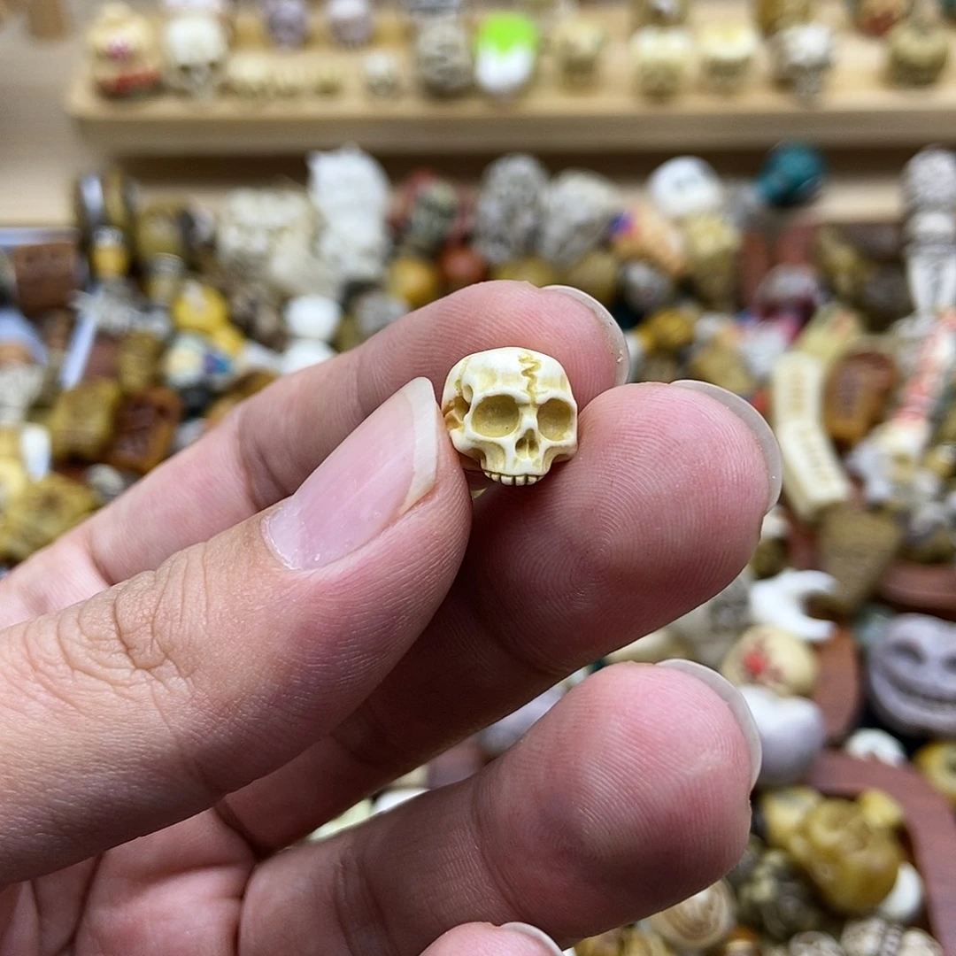 驼骨其他鹿角10毫米尸陀林配饰（横孔）