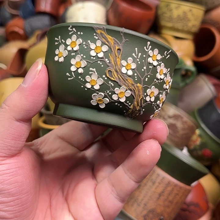 紫砂茶杯全手工紫砂主人杯