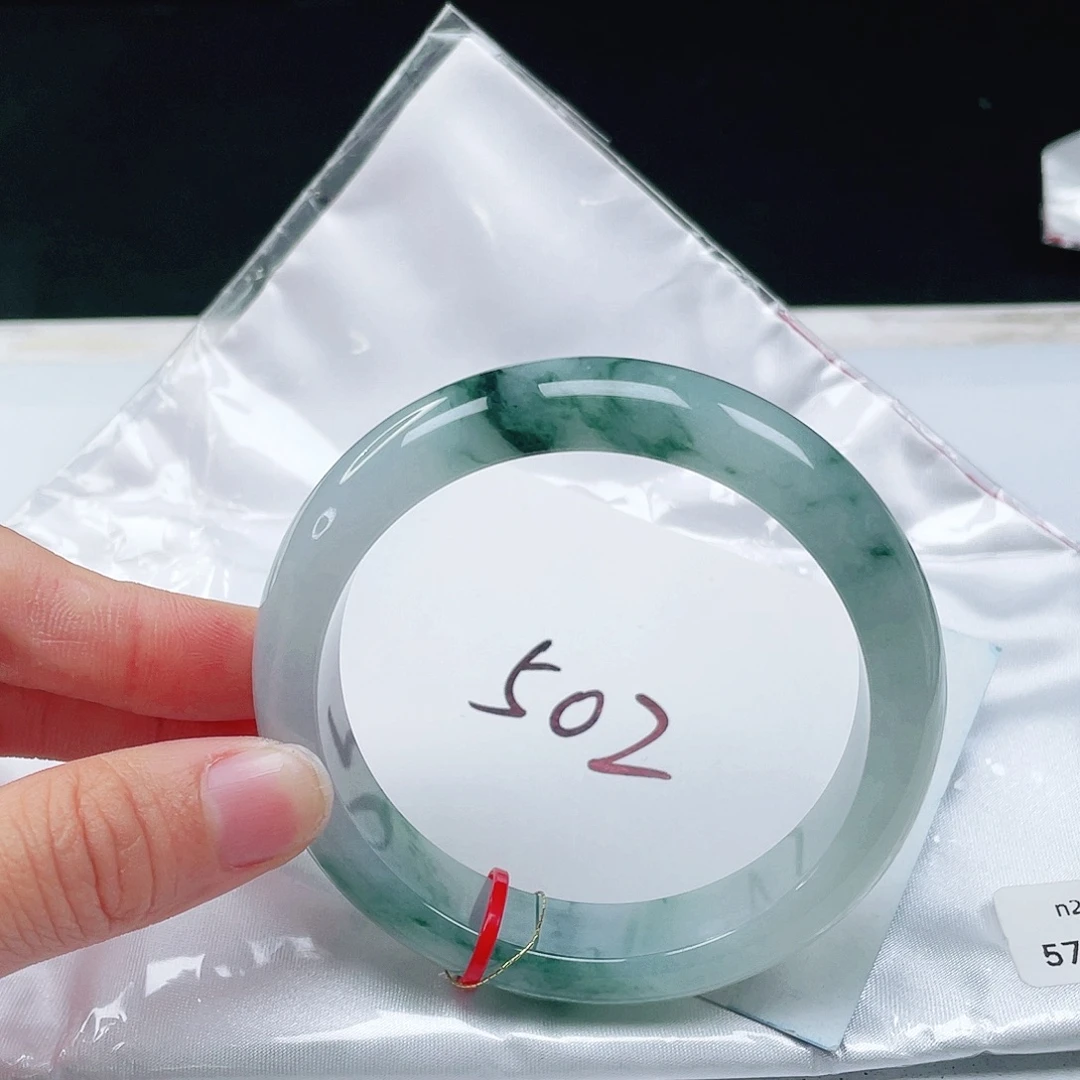 翡翠未镶嵌手镯57+正圈