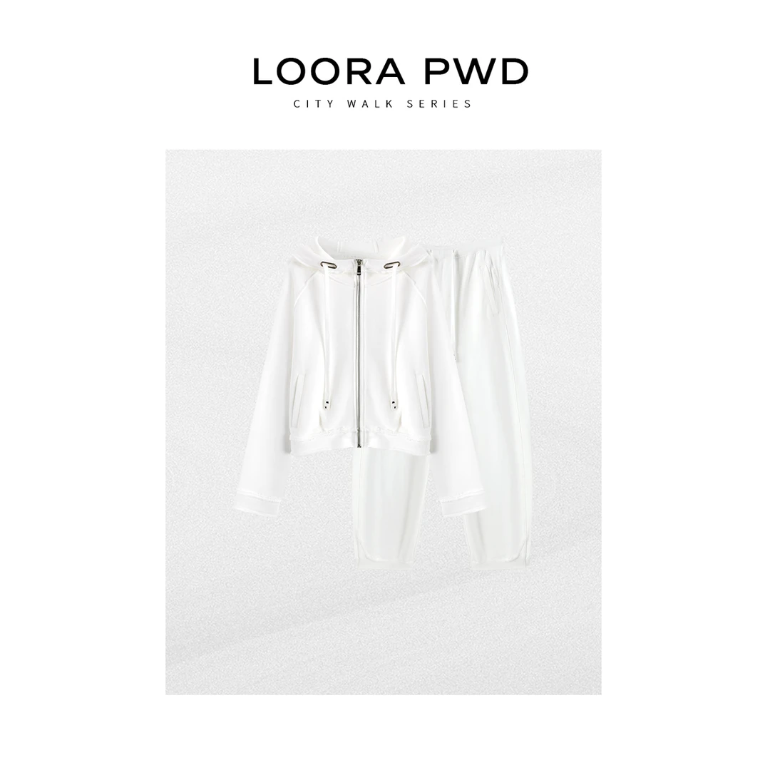 LOORAPWD/罗拉密码【鲲之梦境】连帽修身运动休闲套装25CJBD0085N