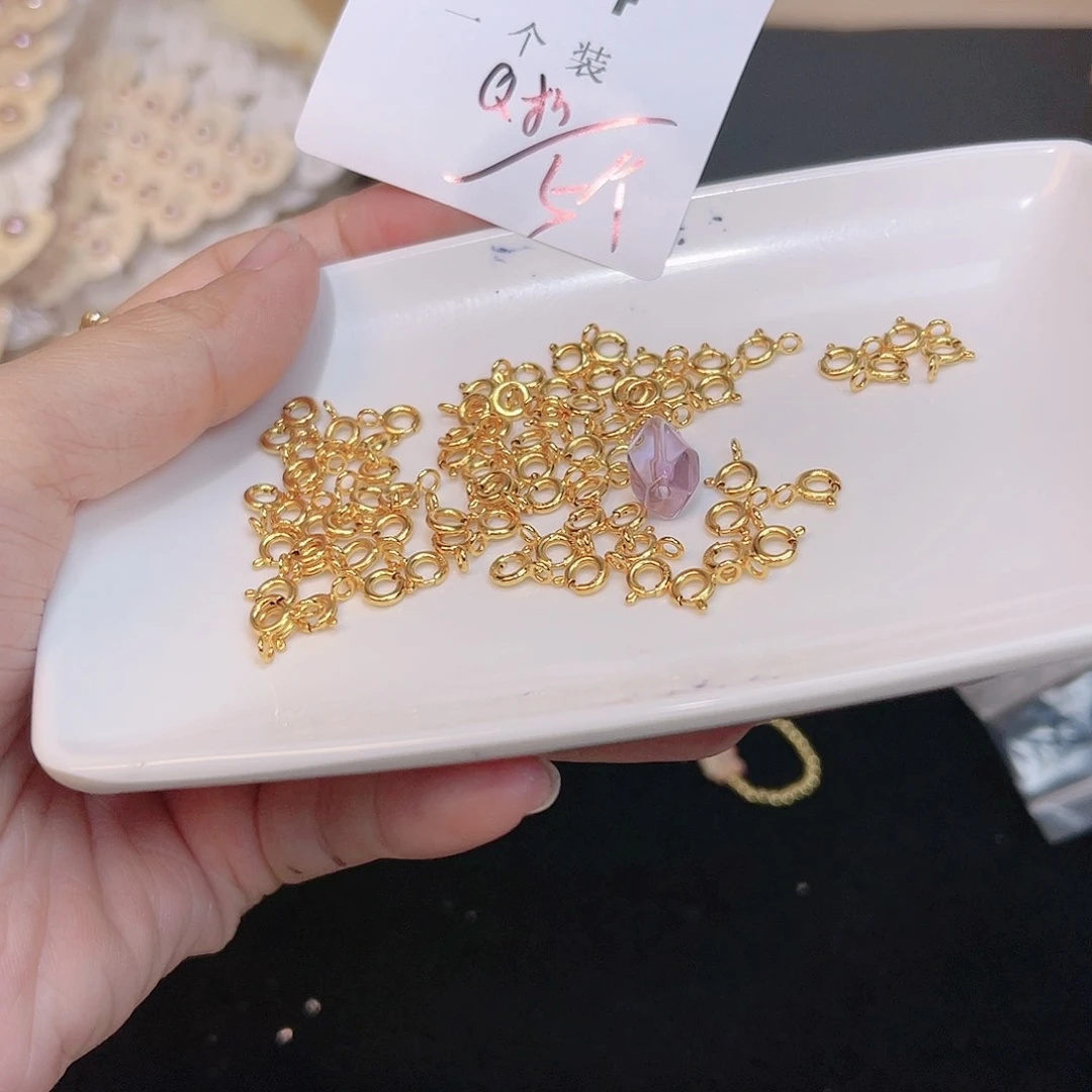 紫晶珠宝半成品银S925镀金镶嵌84