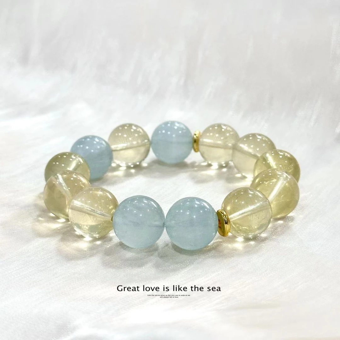 VANJÍ梵极·财富净化·天然黄水晶招米气质原创设计款手串