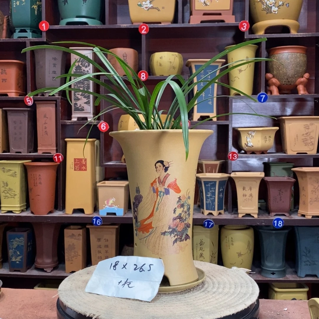 紫砂艺术紫砂花盆