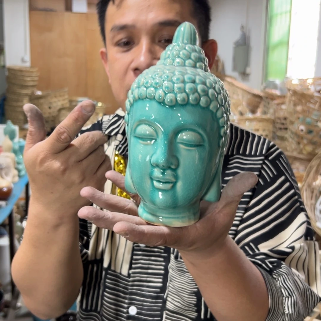 摆件33 号高中低温陶瓷瓶（部分微瑕）