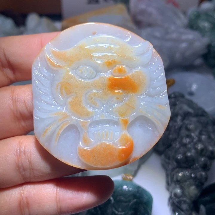 翡翠未镶嵌颈饰保真天然A货翡翠