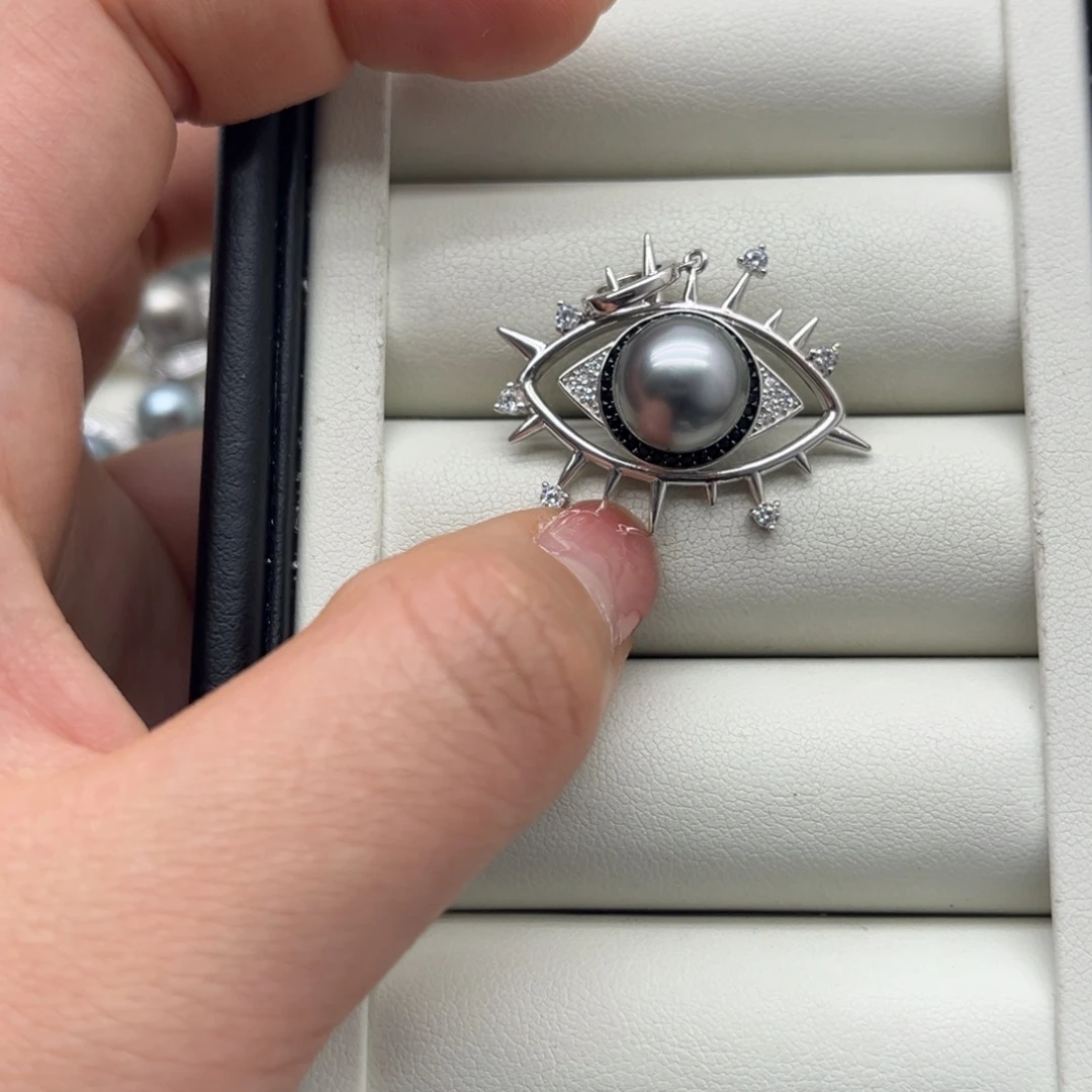 吊坠(不含链)海水珍珠银S925镶嵌