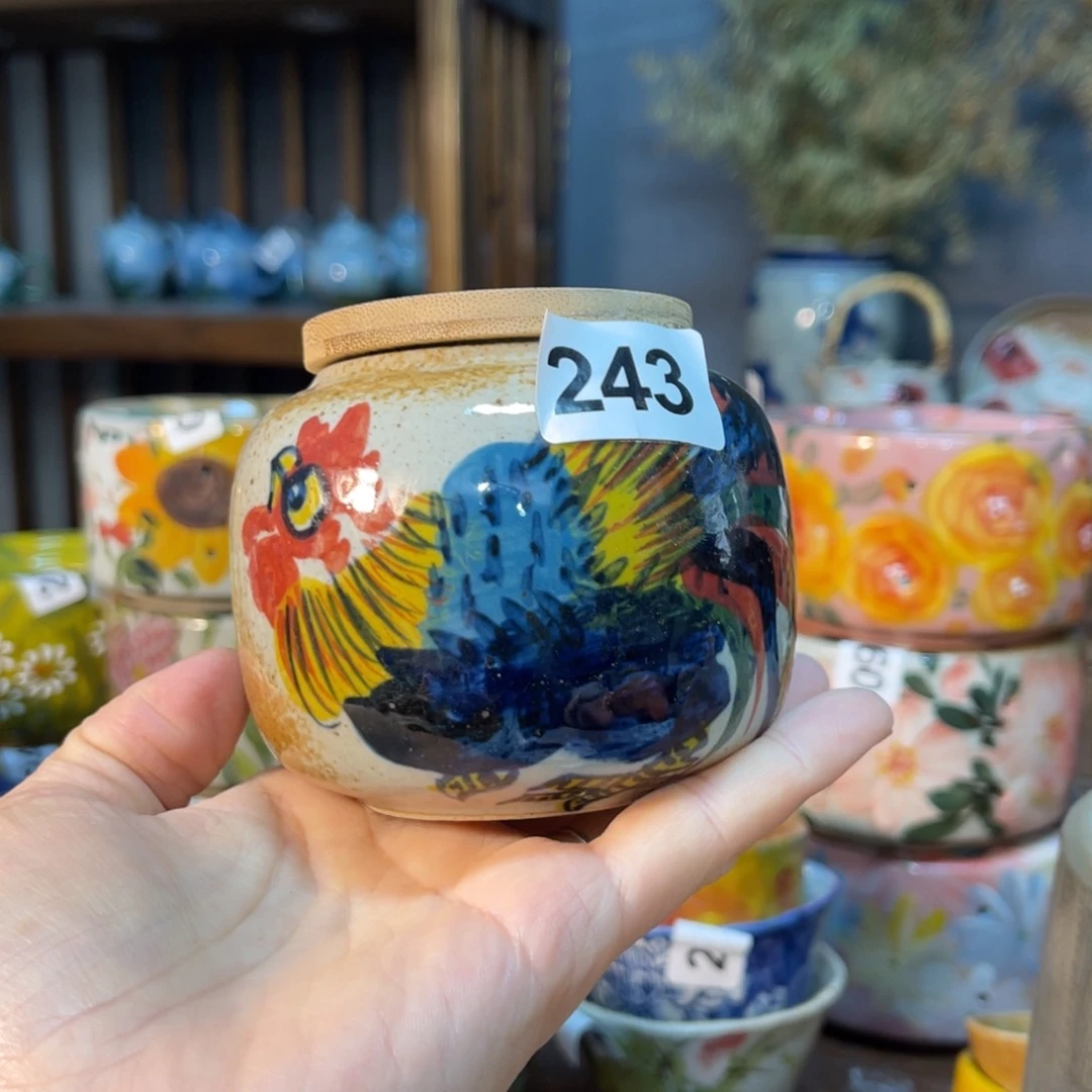 杯素浅陶瓷手工手绘
