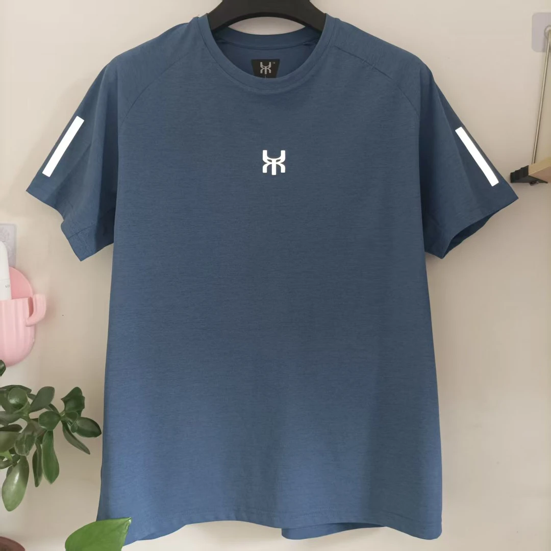 夏季清香速干短袖反光短袖跑步夜跑短袖休闲短袖