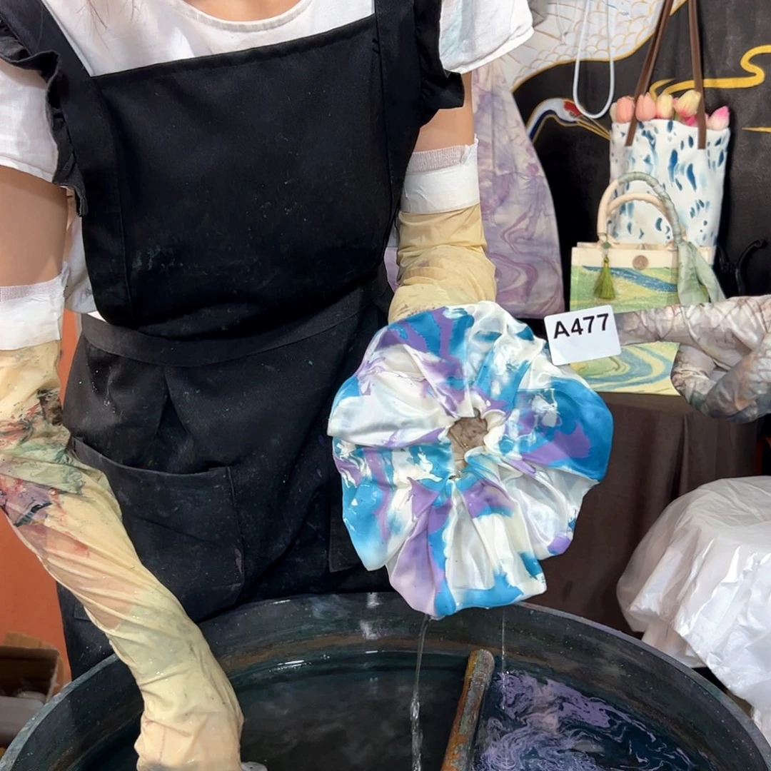 477碧落夕蓝圆饼发圈