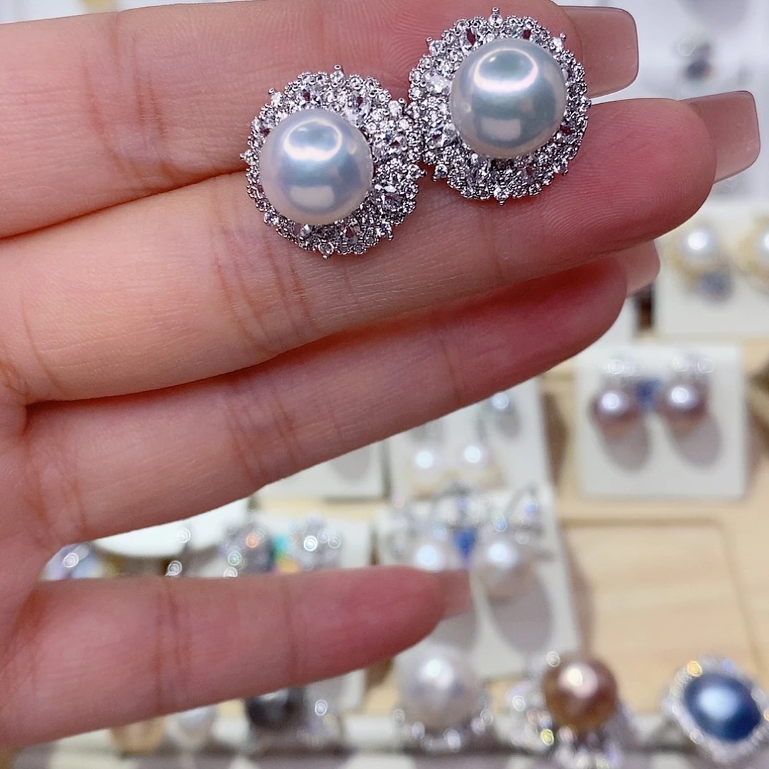 未镶嵌耳饰淡水珍珠