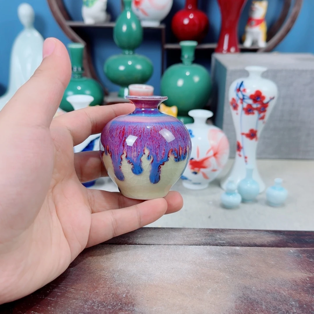 陶瓷手工小花器摆件