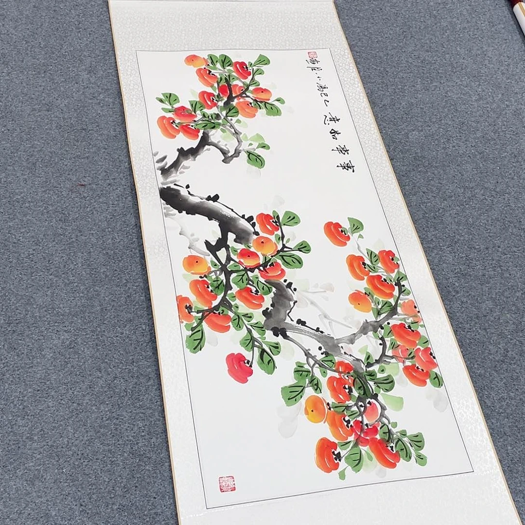 国画手绘手写作品