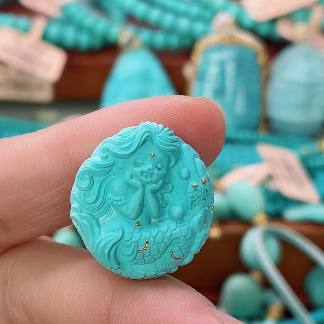 未镶嵌绿松石珠宝半成品