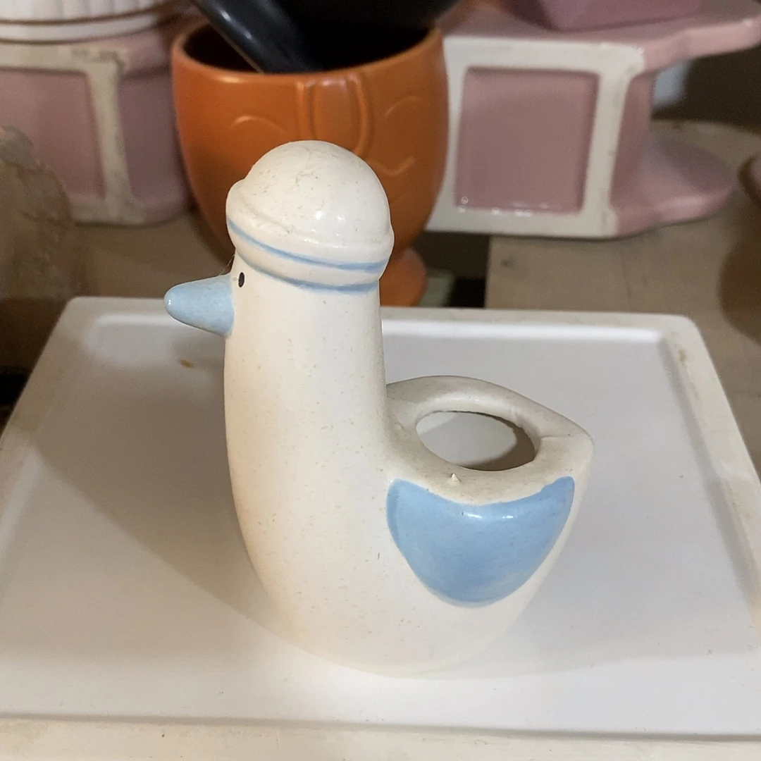 摆件陶盆有孔 瑕疵介意勿拍