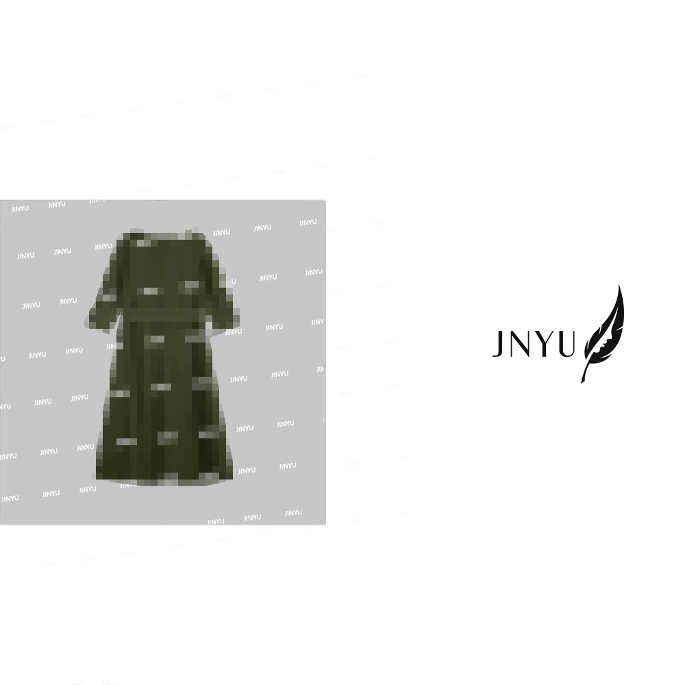 【JNYU】2025贵雅风早秋高定-纯色系带连衣裙JY988315