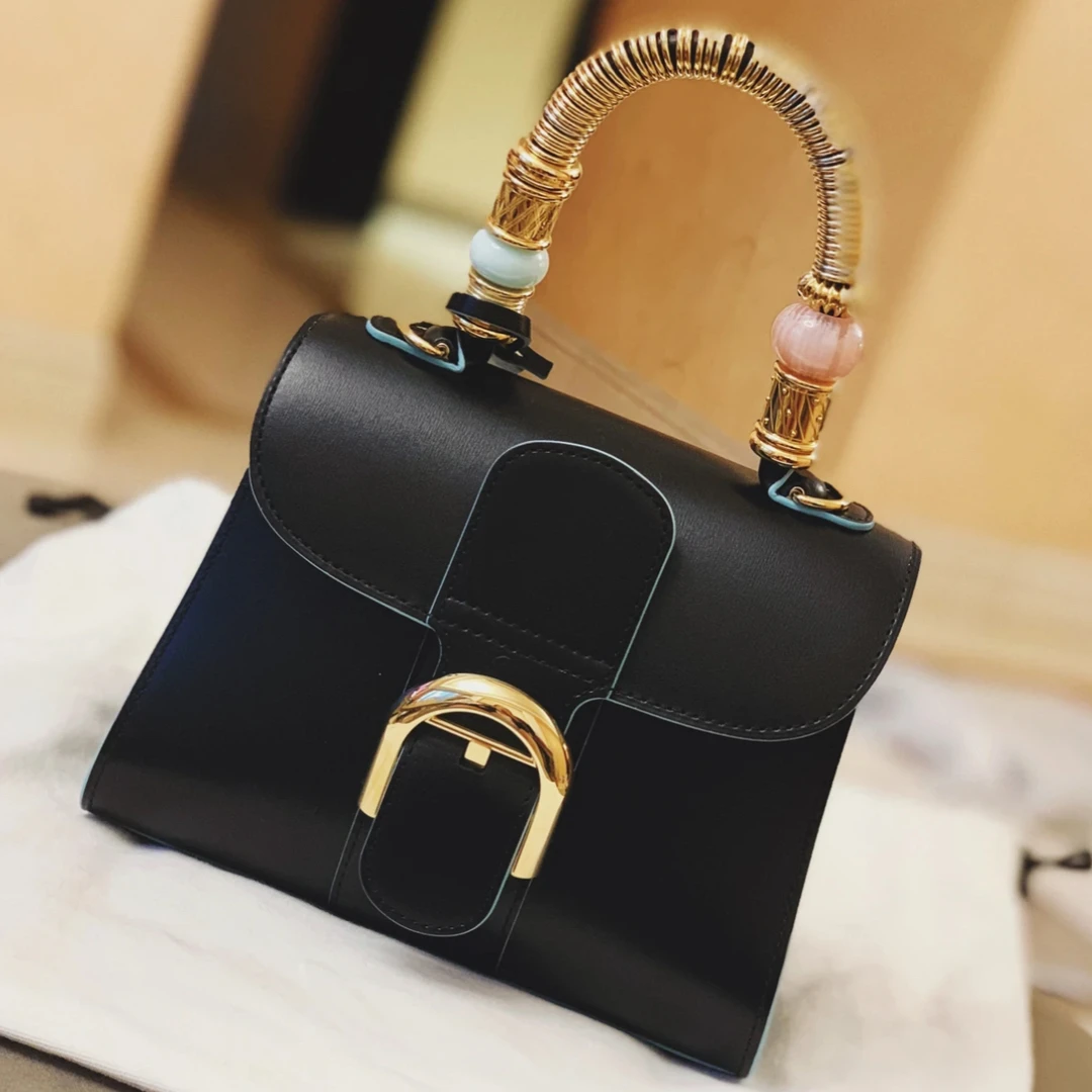 99新 Delvaux/德尔沃 多多奢品/德尔沃brillant迷你手袋包/99新