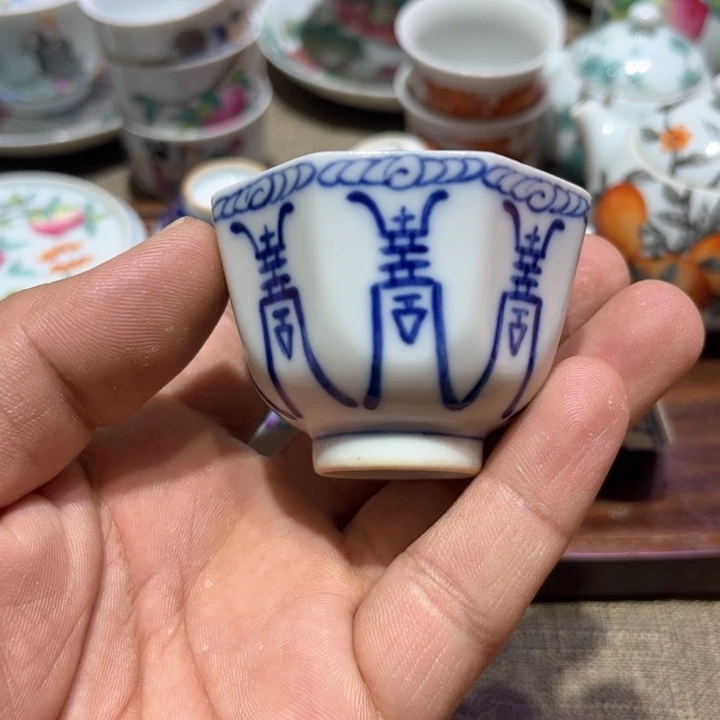 纯手绘精品盖碗杯