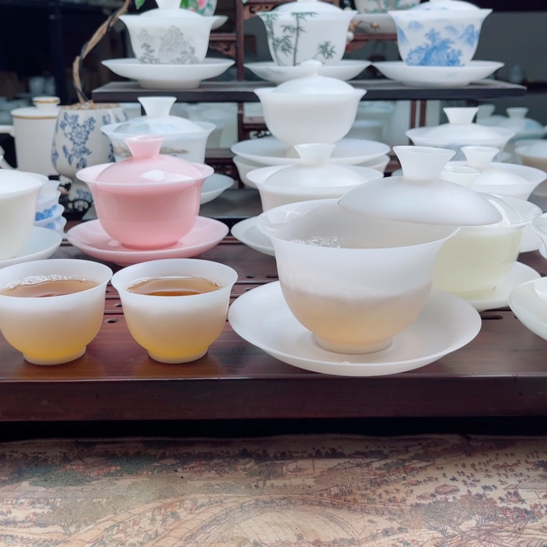 超薄素烧150毫升➕2客杯