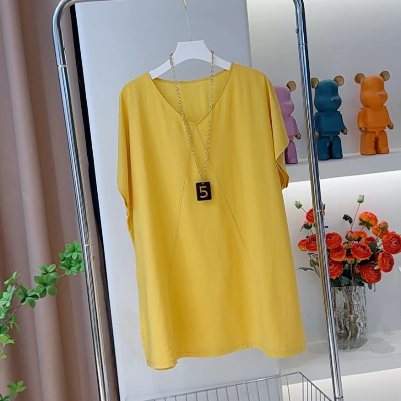 2038欧货V领衬衫设计感短袖衬衫夏季洋气减龄宽松遮肉显瘦上衣
